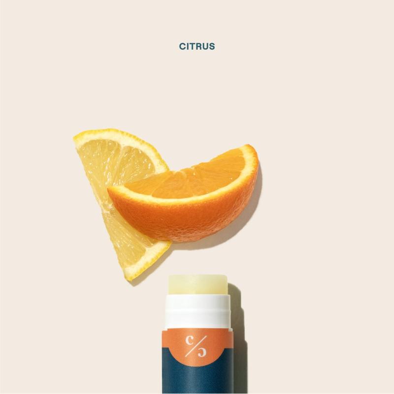 Cliganic Organic Lip Balm - Citrus, Moisturizing and Nourishing - Skincare Beeswax