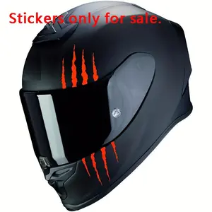 Motorcycle Helmet Stickers Cool Monster Claw Scratch Stripe Stickers Decal DIY Motorcycle Fuel Tank Scooter Body Decoration