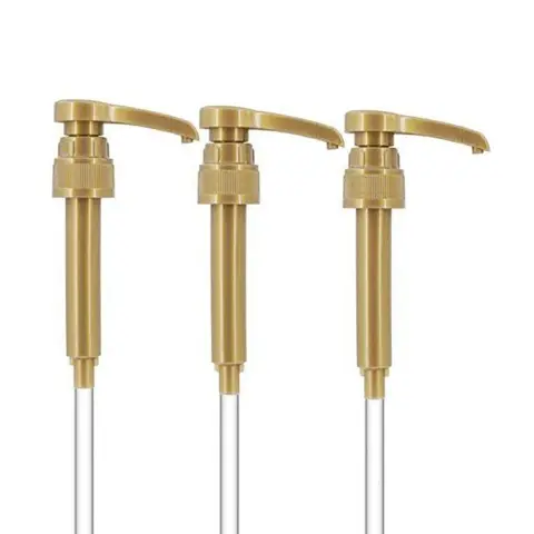 Plastic Syrup Dispenser Pump for 750ml Bottles - Fits Torani, DaVinci & More, 1/4 oz Dispense, Anti-Drip Locking Nozzle, Trimmable Tube, Hand Wash, Mess-Free Kitchen Utensil for Boba Counters, Coffee Lovers