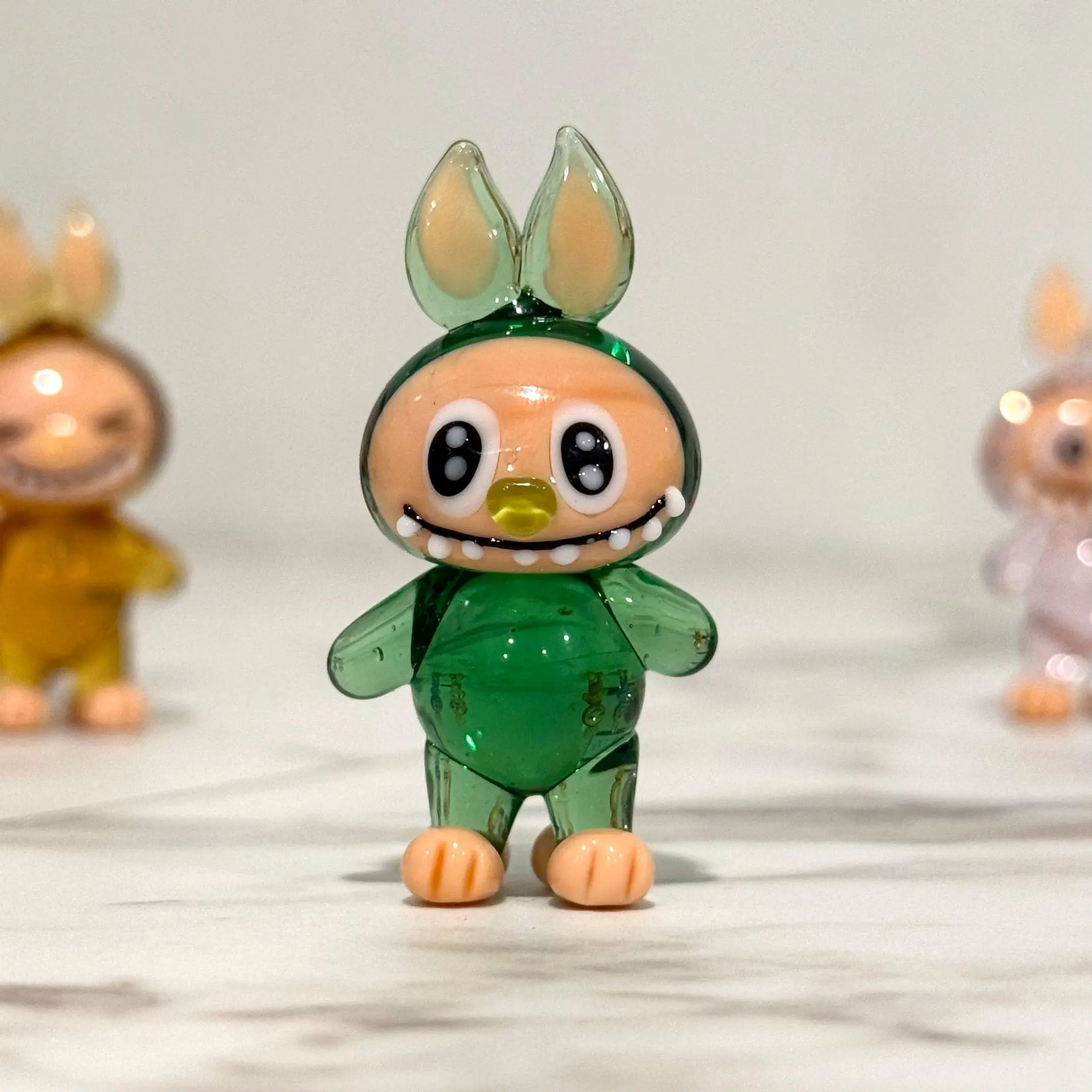 Glass Monster Miniature Figurine Gift, Green