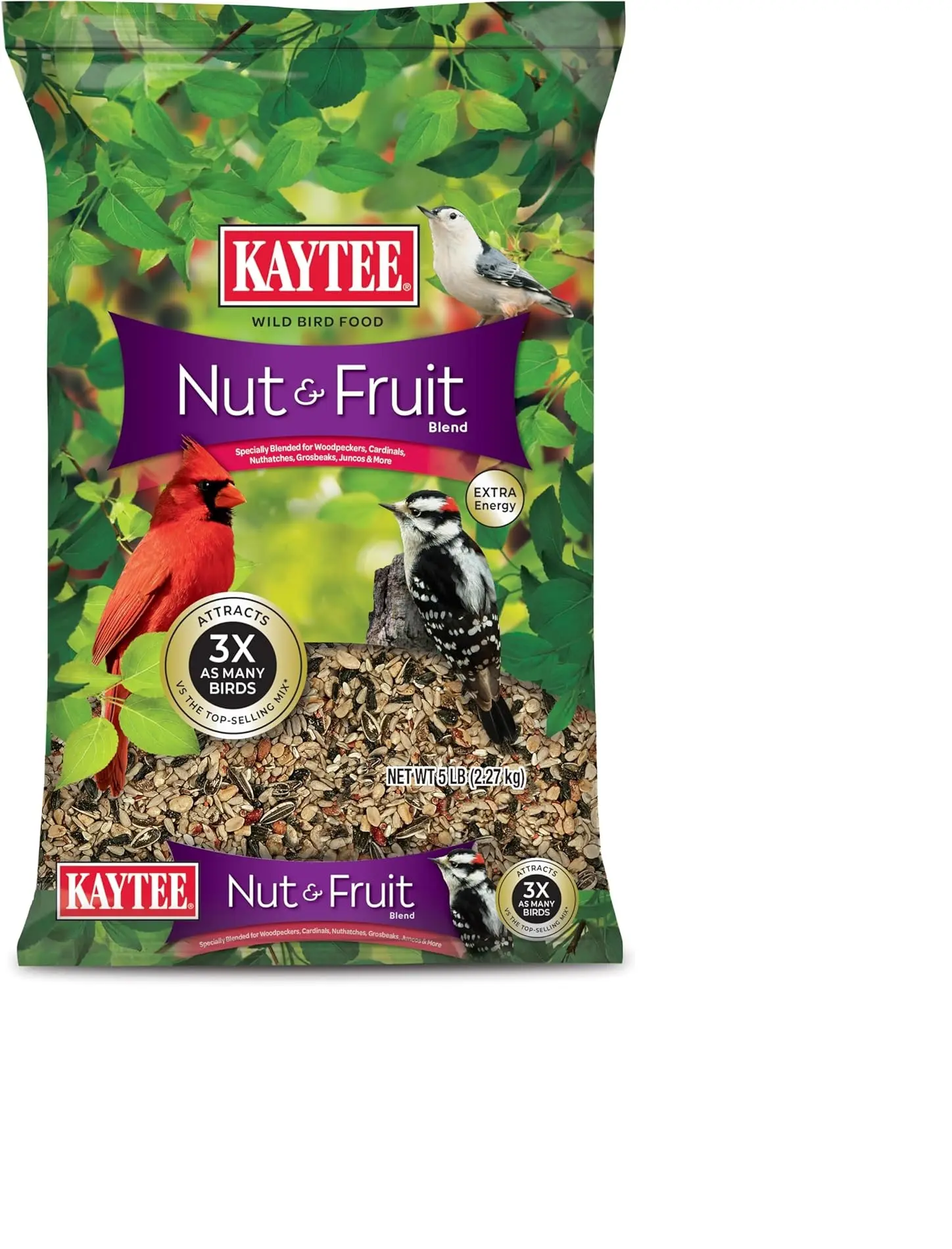 Kaytee Nut & Fruit Wild Bird Seed, 5 lb