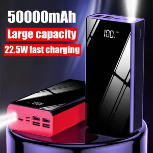 50000mAh Power Bank Fast Charging Battery Pack USB C, with LED Flashlight/LED Power Display, Travel Camping Essential Powerbank for iPhone 17/16 iPad, iWatch, Samsung