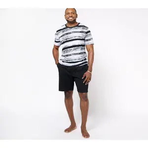 Stan Herman Men's Cotton Tee and Shorts Sleep Set