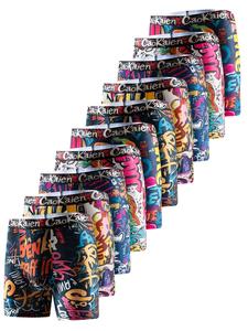 men's all over print boxer brief, breathable comfy underwear for daily wear, undergarments, casual men's underwear for all seasons, men's underwear, menswear, masculine, regular fit underwear, street style