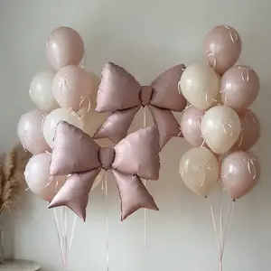 85pcs Balloons, 2 Large Bows, 60 Bows, Wedding Birthday Party Decorations, Theme Party Supplies