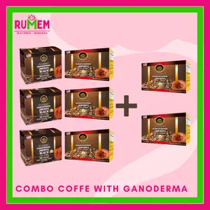 COMBO COFFE GANODERMA 4 EN 1 + 2 EN 1 +  2 FREE COFFE WHITH MACA ROOT  ESB  Beverage