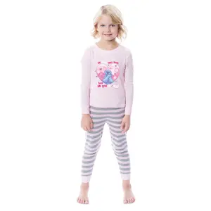 Sesame Street Girls' Cookie Monster Love 2 Piece Long Sleeve Pajama Set