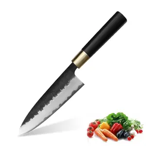 Deba Japanese Fish Deboning Knife, For Home & Pro Kitchens, Hand-Forged VG10 Blade, Flat Grind Powerful, Ebony or Olive Wood Handle – Home Chef & Collector Gift | Kajiya Asakusa 7 Inch