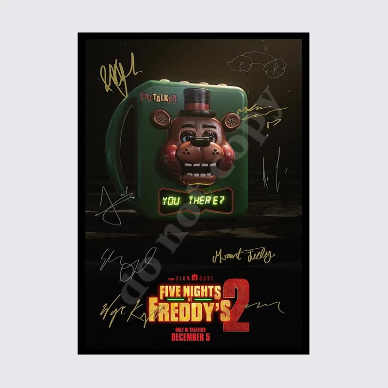 FIVE NIGHTS AT FREDDY'S 2 MOVIE CAST SIGNED AUTOGRAPH POSTER Wall Art