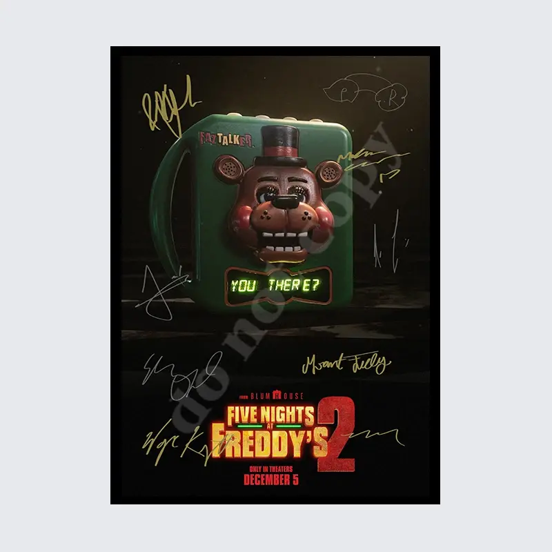 FIVE NIGHTS AT FREDDY'S 2 MOVIE CAST SIGNED AUTOGRAPH POSTER Wall Art