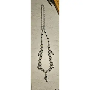 White Mushroom 10" Dangly Necklace