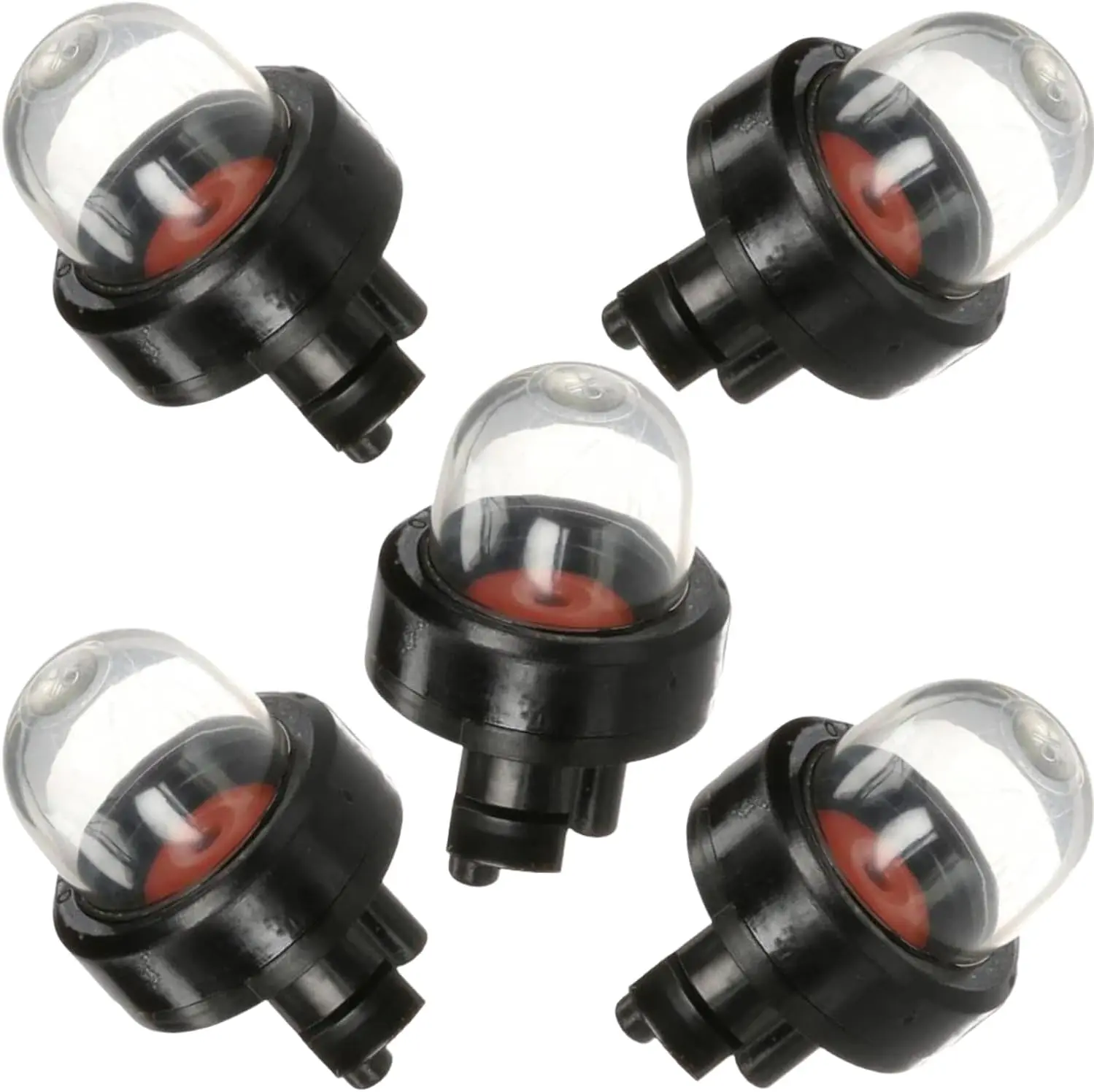 5-Pack Small Engine Primer Bulbs | Universal Fit Snap-In Purge Pump for Ryobi, Poulan, Homelite, Echo & More | Leaf Blower, Trimmer,  Replacement (Replaces 188-512), Husqvarna Gas Trimmer Blower Primer, Rotary 11510 Echo Cs271t Cs300 Cs3000 Cs301 Cs303t C