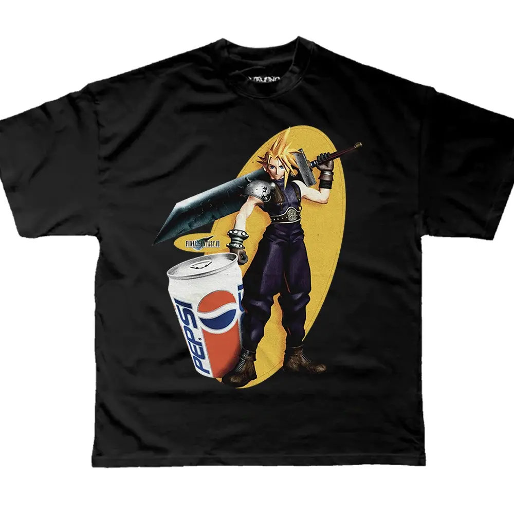 Final Fantasy 7 Graphic Tee, Retro Gamer T-shirt, Funny Crossover Shirt, Gift for Gamers, Trending T-shirt