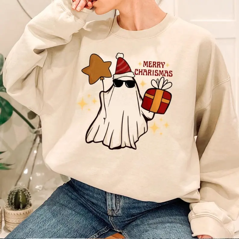 Charismatic Christmas Ghosts Sweatshirt, Merry Charismas sweatshirts gift, Funny Xmas