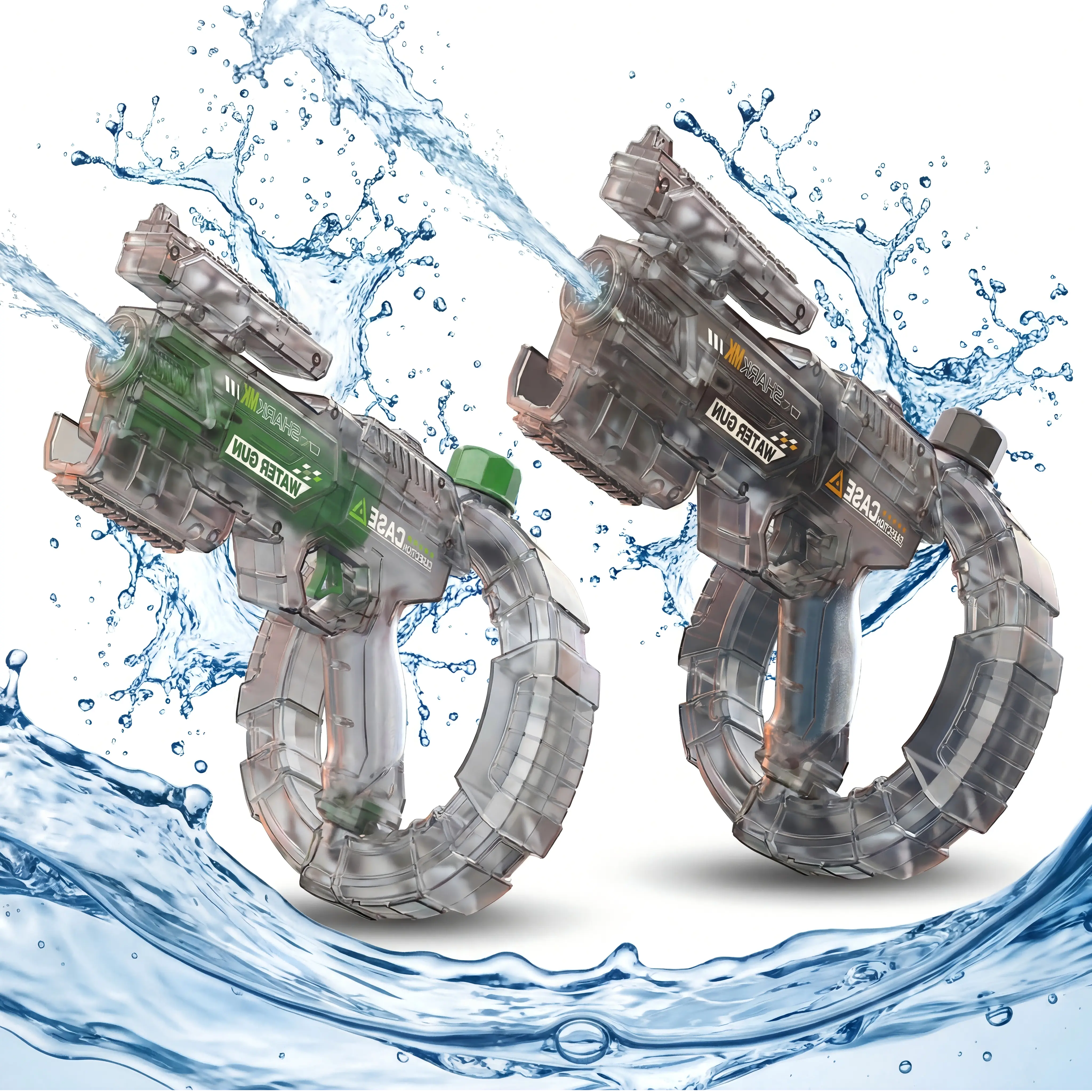 LED Light-Up Electric Water Blaster, Electric Water Pistol for Kids/Aldults,High-Capacity Electric Squirt Water Gun,Water Shooter Powerful Squirt Water Pistol.