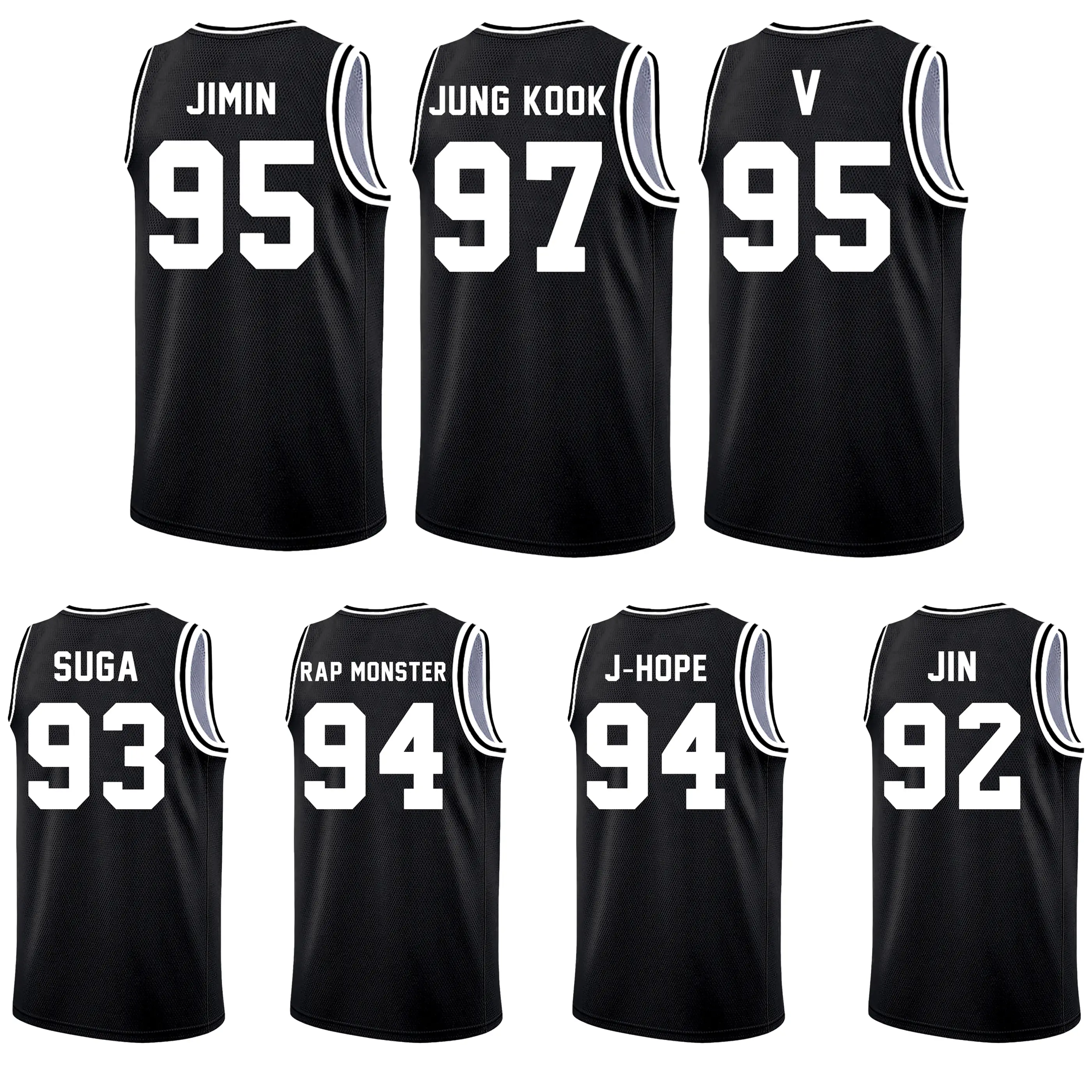Returning in 2026 ARIRANG Jersey Shirt, Kpop BT21 Band Style Tank Featuring for Men & Women, Korean Boy Band Fandom Fan Apparel With Back Custom Birth Year Number Graphic Print, Sleeveless Breathable Lightweight Mesh Fabric, Ideal For Kpop Concert Outfits