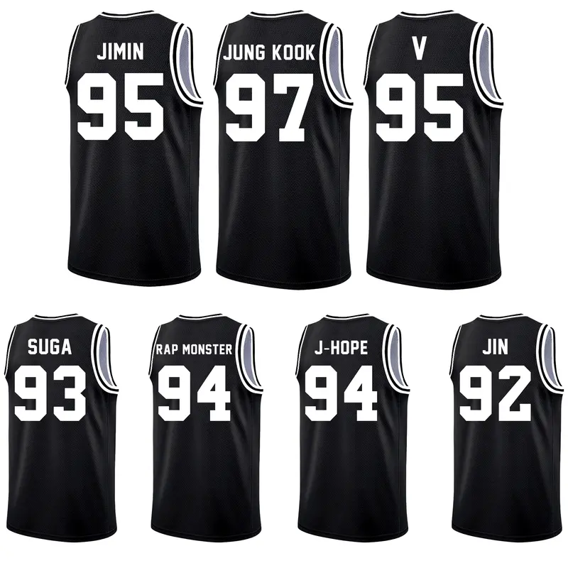 Unisex 2026 Arirang Kpop BT21 Band Breathable Mesh Sleeveless Jersey Tank, Custom Back Birth Year Graphics, Professional Sports Fandom Concert Wear