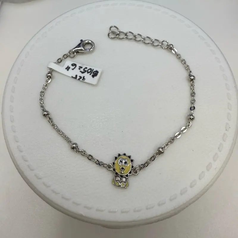 925 sterling silver 6” kids bracelet high quality solid Italian silver)) Pulcera de ninos plata Italiana 6” pulgadas es solido