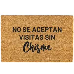 No se aceptan visitas sin chisme doormat, Welcome Mat, Funny, Spanish door mat