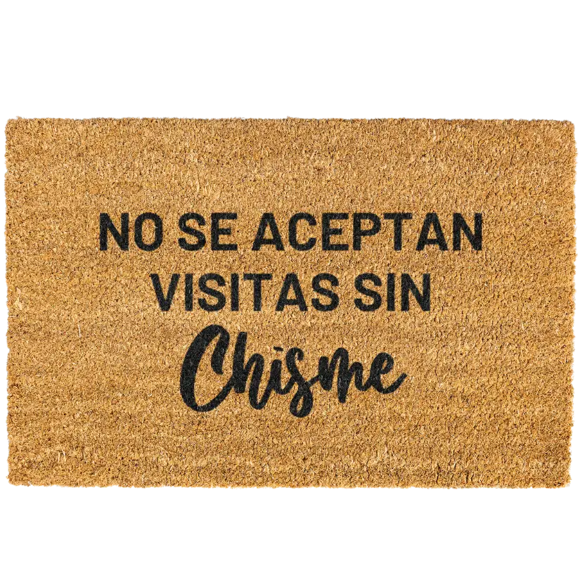 No se aceptan visitas sin chisme doormat, Welcome Mat, Funny, Spanish door mat