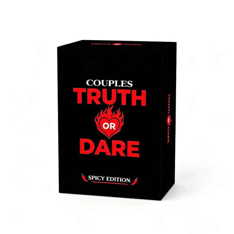 Couples Truth or Dare Card Game, Board game, for 2 players, suitable for couples. Each card brings laughter, surprises, and unforgettable moments. Perfect for Christmas, Thanksgiving, Valentine's Day, date nights, Board Games Night