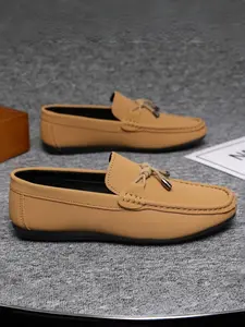 Men's Driving Casual Loafers Slipon, Breathable Soft Rubber Sole Anti-Slip, Perfect for Work/at Home/shopping, Versatile Trendy Lazy Shoes