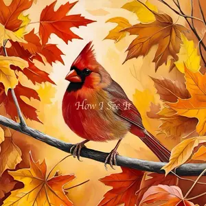 Cardinal Decorative Wreath Sign. Aluminium 10x10 Inches Heat Pressed for Durability and Longevity Ideal for Home Decor