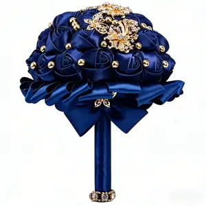 Romantic Dusty Heart-Shaped Preserved Rose Box with Synthetic Boston Fern, Blue Accents - Durable Maintenance-Free Floral Arrangement, Home Decor Plants for Wedding Bridal Events