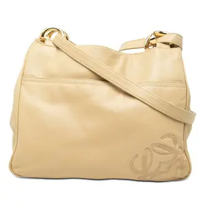 Pre-owned Loewe Other Shoulder Bags Anagram Leather Shoulder Bag