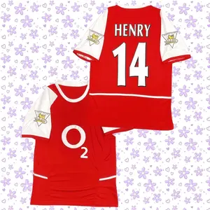 2002-04 Home Premier League Short Sleeve Retro Jersey – Henry #14