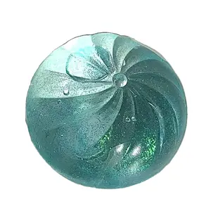 Simulated water ball bun stress-relief toy, water-filled glitter crystal bun prank toy
