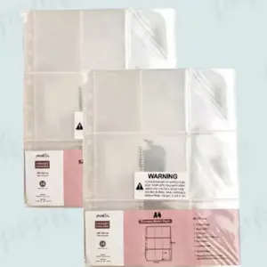 A5 A4 Crystal Refills for Composition Binder | Kpop Photocard Binder Refills | Ring Planner Binder Kpop Collect book Journal Scrapbook