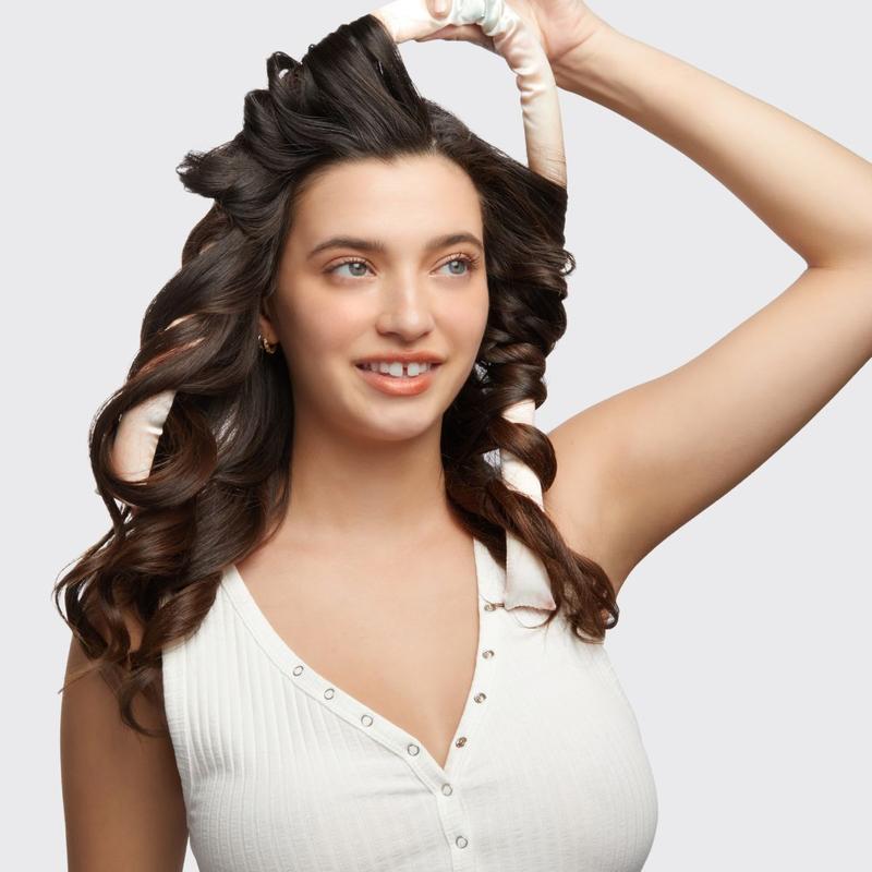 Kitsch Satin Heatless Curling Set - Heatless Hair Curler To Sleep In, Heat Free Curls Overnight, Frizz-Free, Soft Curls - For All Hair Types - Sunset