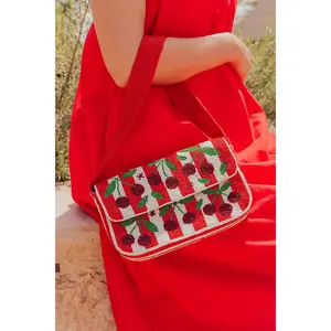 Cherry On Top Beaded Purse