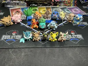 (Get to choose during LIVE) Random Pokémon 3D Printed Key Chains Featuring Various Pokémon Characters for Collectors and Fans