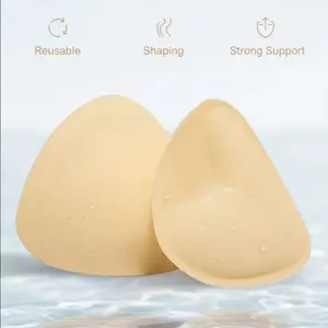 Women’s double-sided adhesive push-up bra pads—reusable, waterproof, sweat-resistant, with push-up lift effect; makes small busts look larger; suitable for low-neck tops and women’s formal wear; adhesive anti-exposure nipple covers.