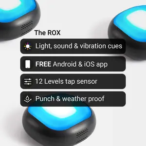 A-Champs ROX Flash Reflex Reaction and Cognitive Training Kit - LED Light Pods with Smart App-Connect for Sport, Fitness, Speed and Agility - for Coaches, Gyms and Individual Athlete Workouts