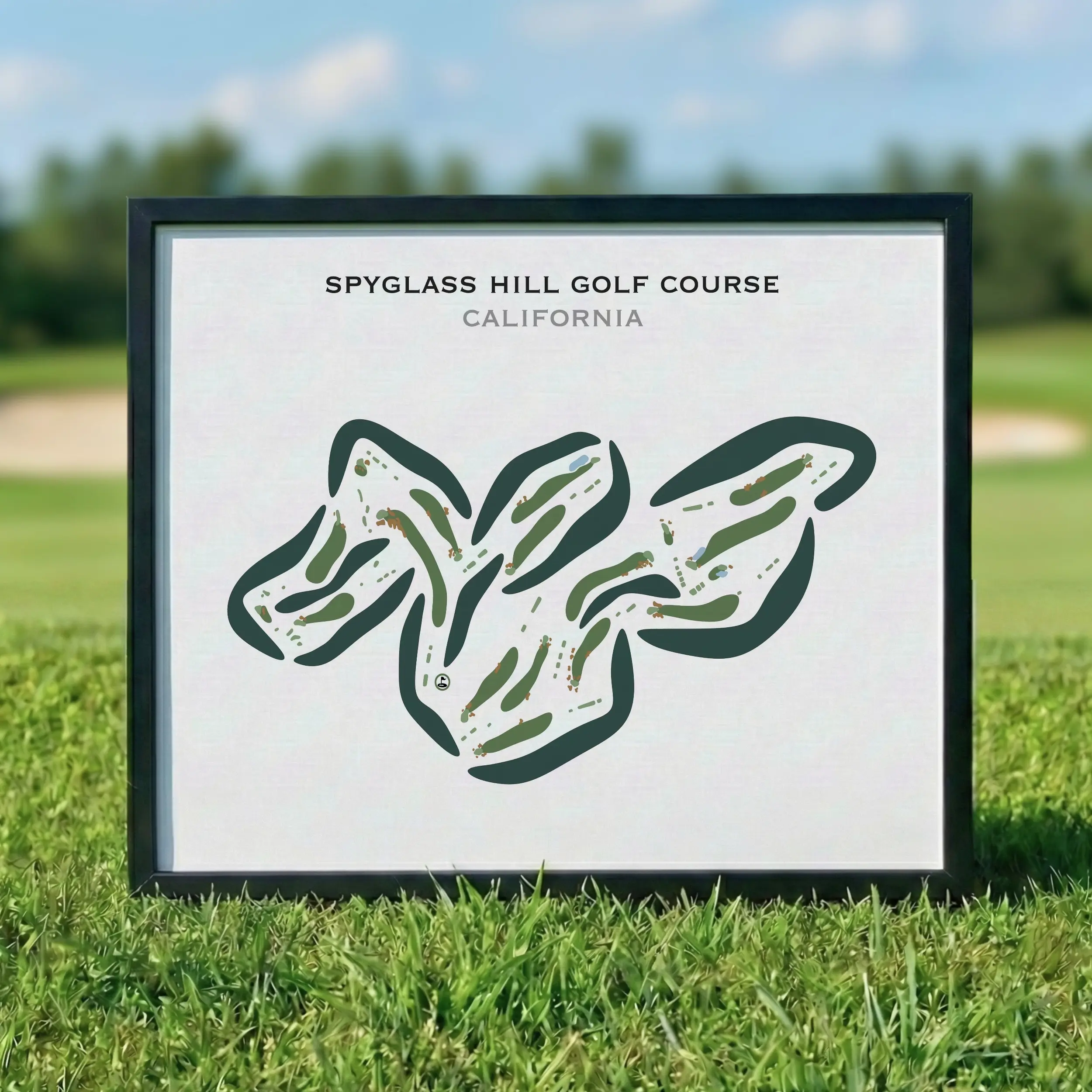 Spyglass Hill Golf Course, California - Printed Golf Courses