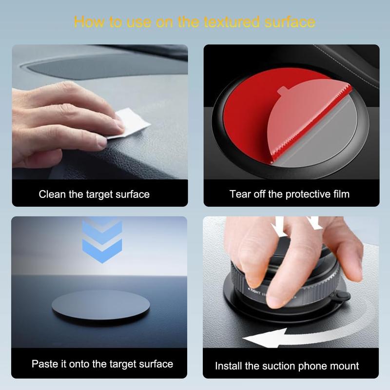 Magsafe Car Mount Charger, 15w Turbo Wireless Charging, Suction Cup Phone Mount, 360° Adjustable Vacuum Magnetic Holder, Wireless Mobile Charger for iPhone 12-17 Pro Max