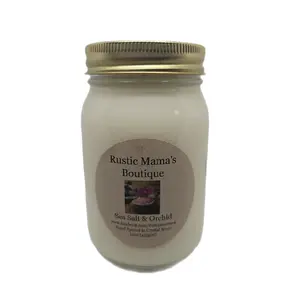 Rustic Mama's Boutique Sea Salt & Orchid 16oz Candle 100% Soy Wax