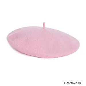 PESENAR 1950s Style Pink Beret for Retro Vintage Costume Party Accessory