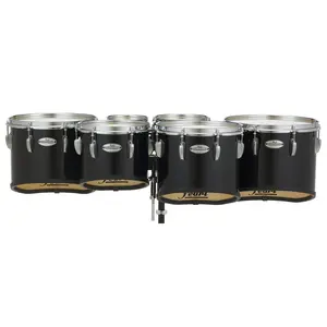 Pearl Championship Maple Marching Tenor Drums Sextet Sonic Cut 6, 8, 10, 12, 13, 14 in. Midnight Black (PMTM680234/A46)