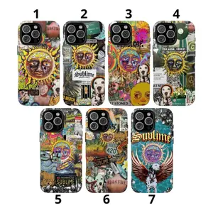 Sublime iPhone Case, Aesthetic Sublime Punk Rock Band Lou Dog Phone Case, Punk Rock Beach Case Suitable for iPhone 17-11 Pro Max/Plus