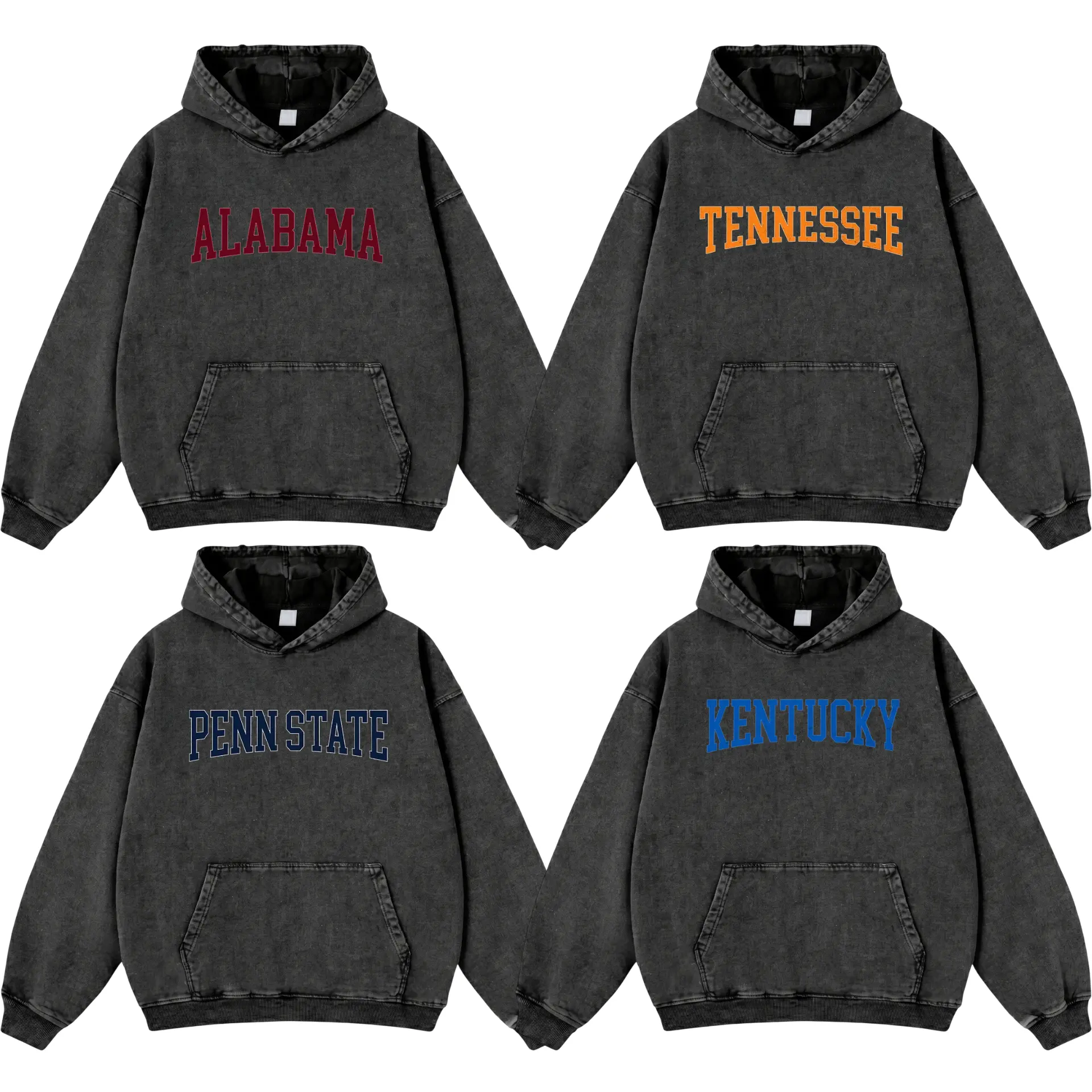 Vintage Varsity College Washed Hoodie, Distressed Athletic Style, Unisex Shirt, Cozy Casual Outfit for Students, Campus Wear, Gift for Friends & Family, Valley State Co
