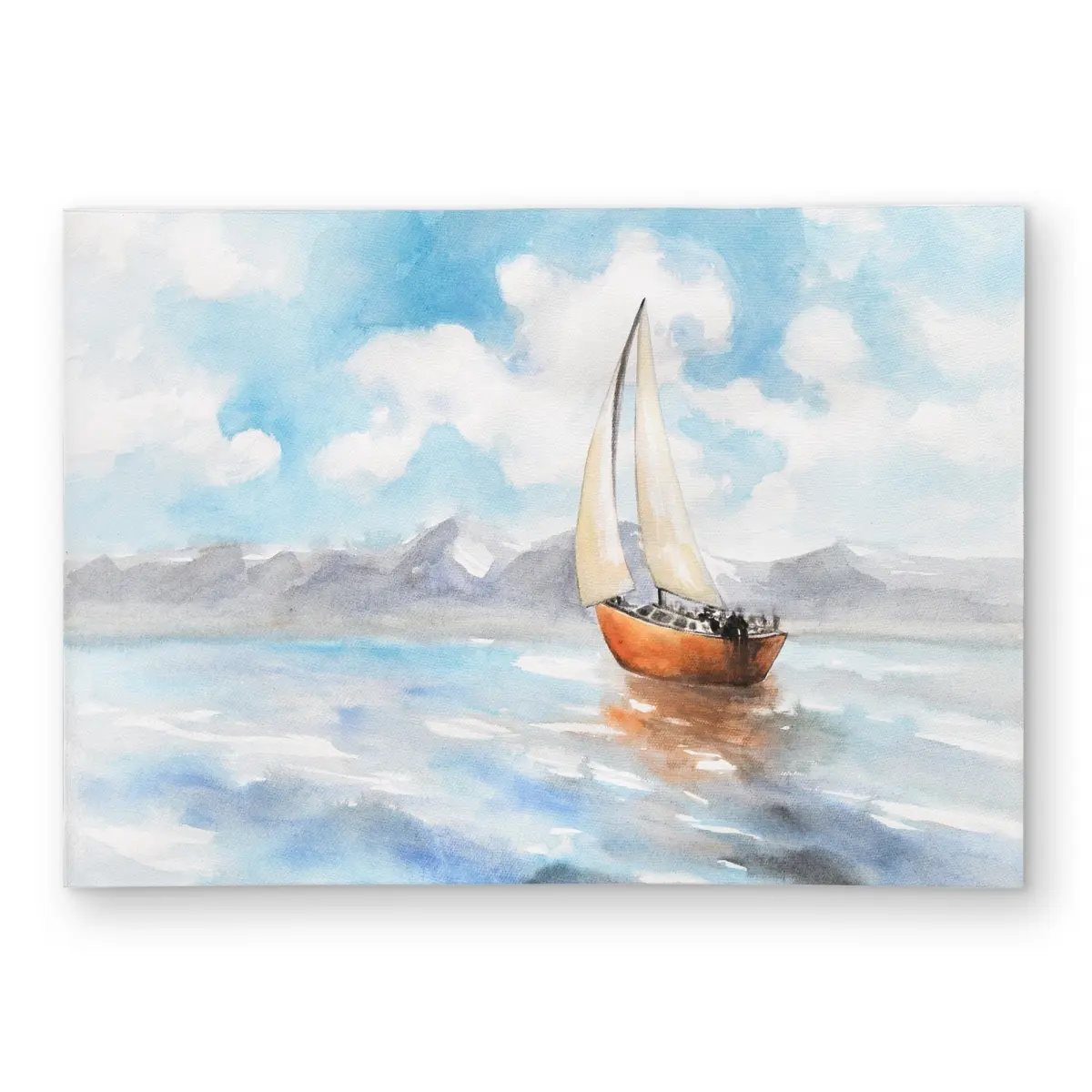 360 stand Weatherproof Sailboat Print Rug - 5x7 ft Rectangle Indoor/Outdoor Carpet, Coastal Marine Scene Decor for Bathroom/Patio, Soft Household Textile Furnishing, Coastal Theme, Nautical Area Rugs, Sea Decorations Area Rugs