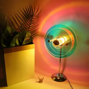 Bauhaus Style Acrylic LED Lamp - 16M Color Smart Mood Light for Bedroom/Studio, Modular Panels with Touch Control, Designer Gift for Him/Her