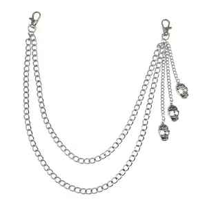 [Limited time event] Skull trouser chain personality hip-hop punk jeans decorative waist chain multi-layer chain trouser chain birthday gift