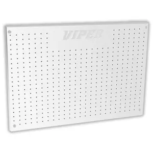 Viper Tool Storage V2436PBWH 18G Steel Pegboard, 24 X 36, White, White