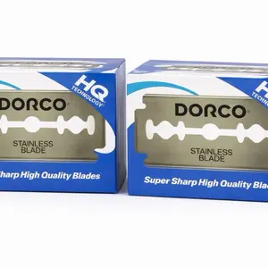 Dorco Stainless Steel Razor Blades – 200 Count (2 Boxes | 10 Packs Each | 10 Blades per Pack) Super Sharp