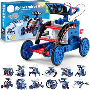 Solar Robot Building Kit STEM Gift for Boys Aged 8-12, 12-in-1 DIY Science Educational Robotic Toys for Kids Teens Birthday, Powered by the Sun with 190 Pieces